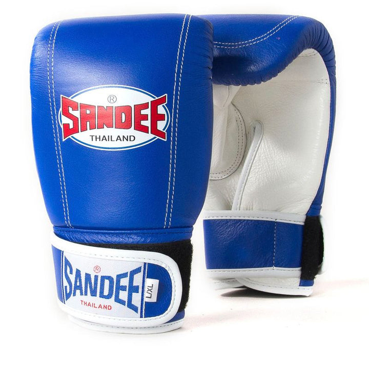 Velcro Bag Mitts - Blue & White