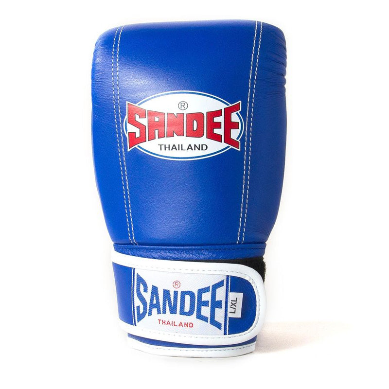 Velcro Bag Mitts - Blue & White