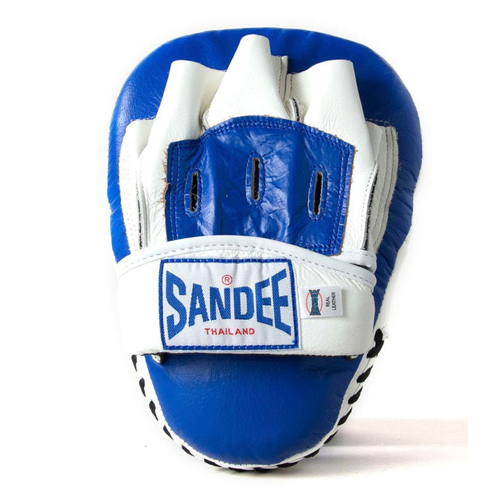 Curved Focus Mitts - Blue & White