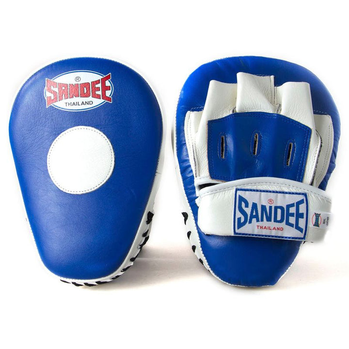 Curved Focus Mitts - Blue & White
