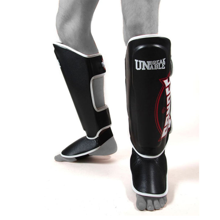 Kids Cool-Tec Boot Shinguards - Black, White & Red