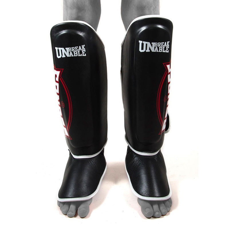 Kids Cool-Tec Boot Shinguards - Black, White & Red