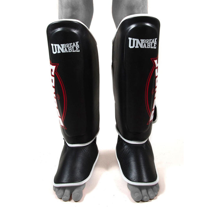 Kids Cool-Tec Boot Shinguards - Black, White & Red