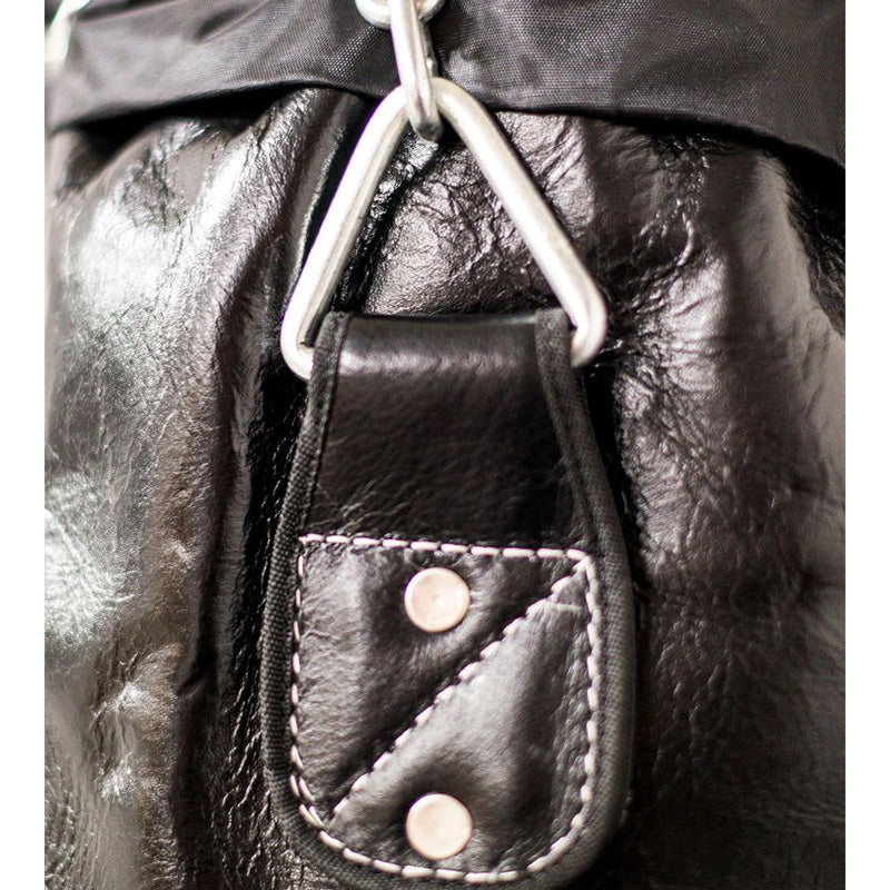 Full Leather Punch Bag - Black