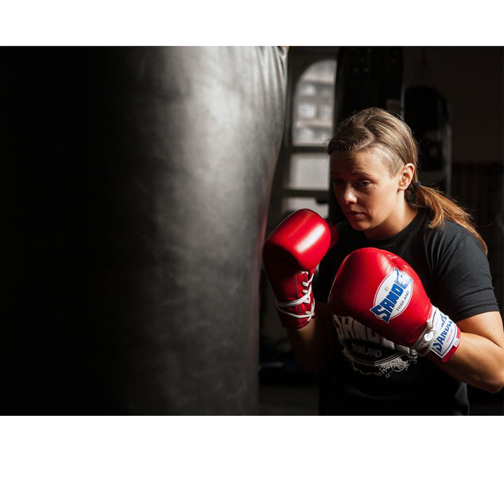 Full Leather Punch Bag - Black