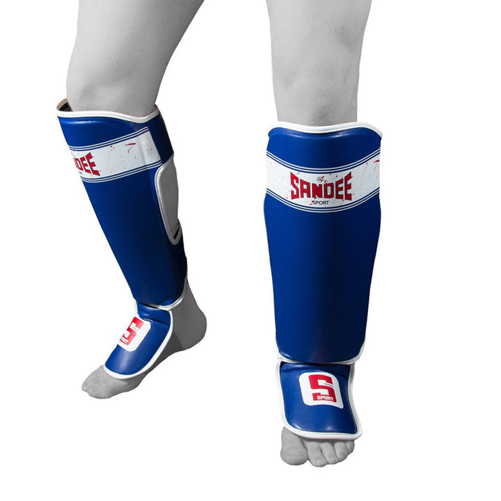 Sport Slim Shinguards - Blue & White