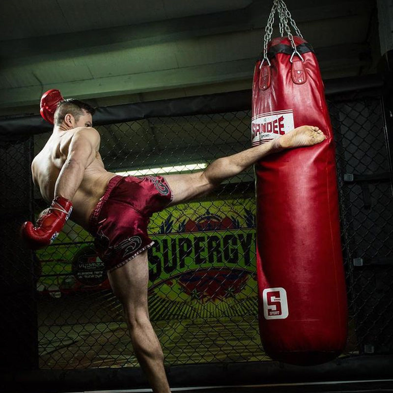 Sandee Sport - Synthetic Leather - Red - 5ft Punch Bag