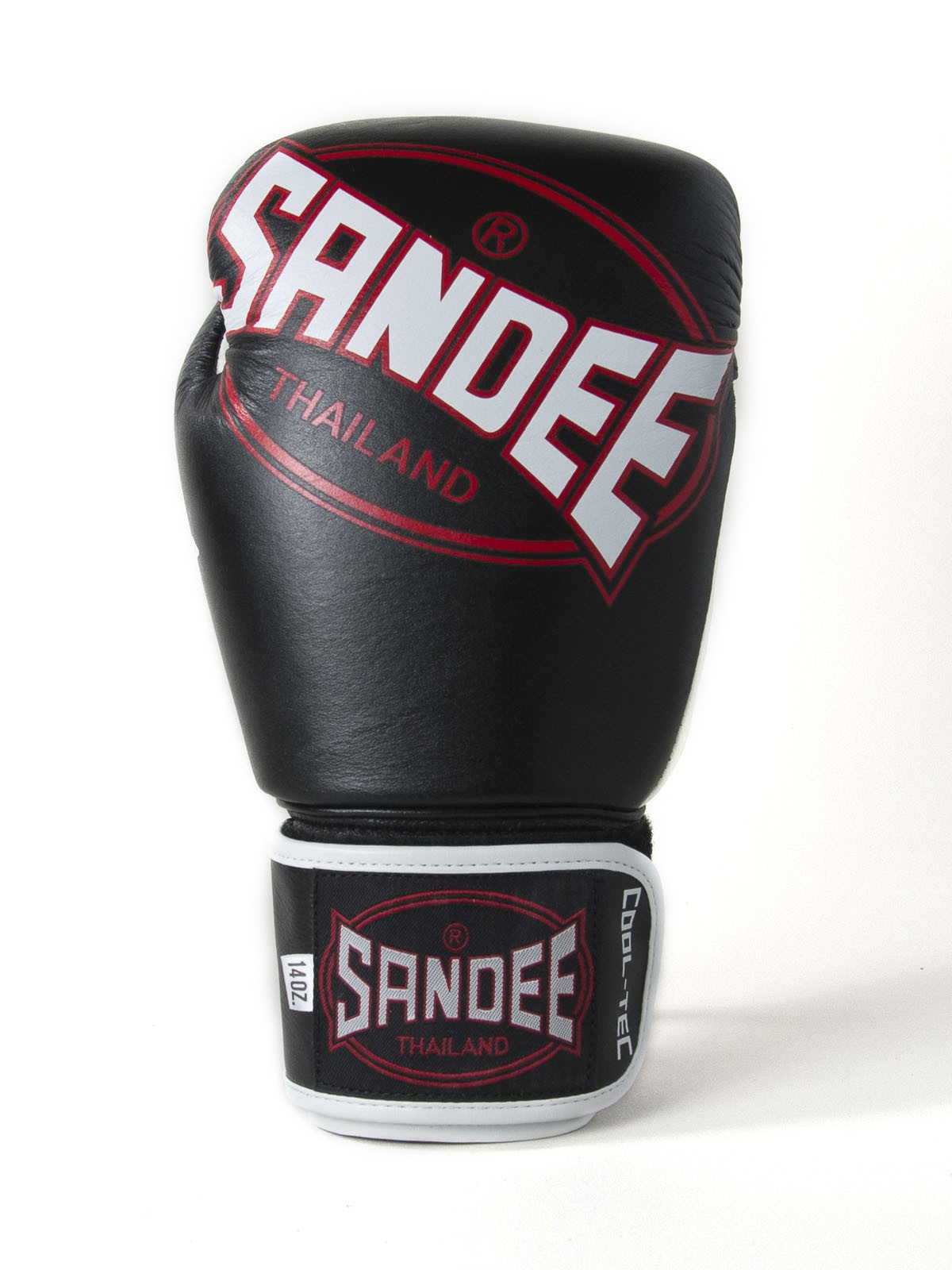 Sandee Cool-Tec Black Leather Boxing Gloves Kids Boxing Gloves 