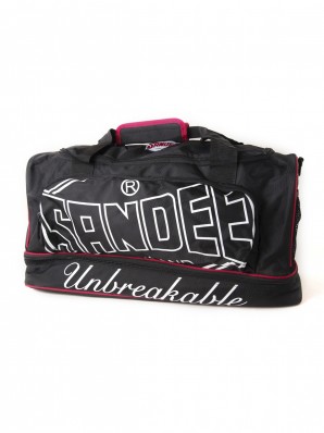 Sandee Large Heavy-Duty Black & Red Holdall / Gym Bag