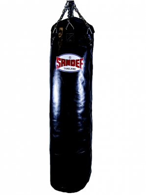 Sandee Black Full Leather Punch Bag
