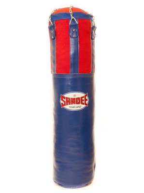 Sandee Blue & Red Half Leather Punch Bag