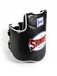 Sandee Black & White Synthetic Leather Authentic Body Shield