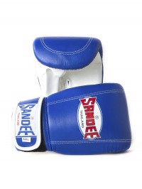 Sandee Velcro Blue & White Leather Bag Glove