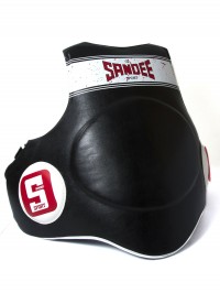 Sandee Sport Black & White Synthetic Leather Full Body Pad