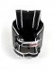 Back of Sandee Black & White Synthetic Leather Authentic Body Shield