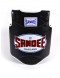 Front of Sandee Black & White Synthetic Leather Authentic Body Shield