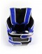 Back of Sandee Blue & White Synthetic Leather Authentic Body Shield