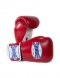 Sandee Authentic Velcro Red & White Leather Boxing Glove