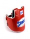 Sandee Red & White Synthetic Leather Authentic Body Shield