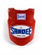 Front of Sandee Red & White Synthetic Leather Authentic Body Shield
