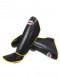 Sandee Authentic Black & Yellow Leather Boot Shinguards